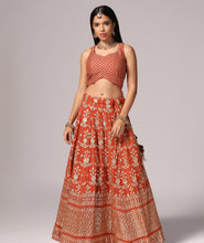 Load image into Gallery viewer, Rustic Rust Traditional Lehnga Choli