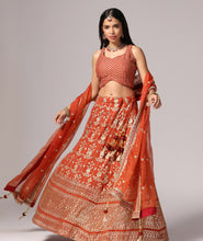 Load image into Gallery viewer, Rustic Rust Traditional Lehnga Choli