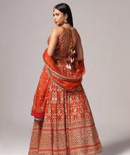 Load image into Gallery viewer, Rustic Rust Traditional Lehnga Choli