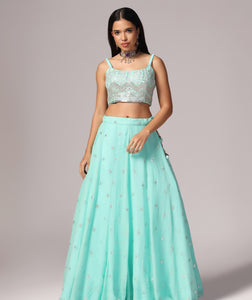 Mint Melody Lehnga Choli