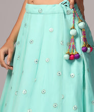 Load image into Gallery viewer, Mint Melody Lehnga Choli