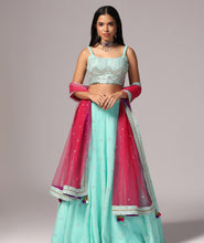 Load image into Gallery viewer, Mint Melody Lehnga Choli