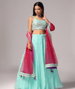 Mint Melody Lehnga Choli