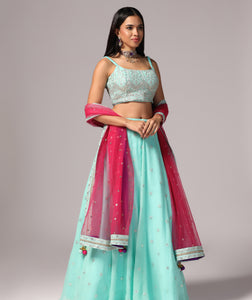 Mint Melody Lehnga Choli