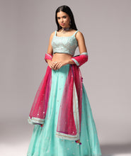 Load image into Gallery viewer, Mint Melody Lehnga Choli