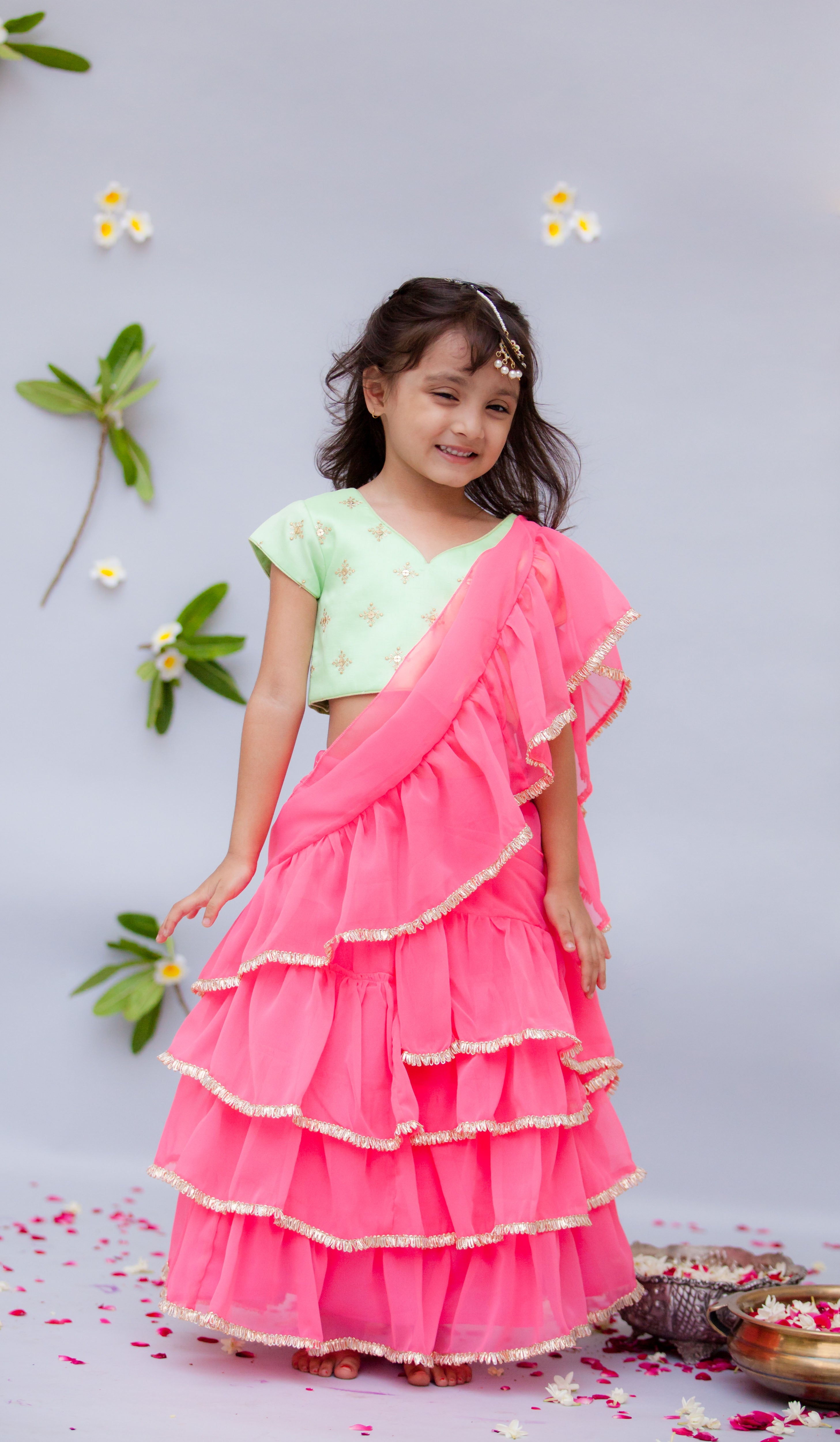 Buy Kids Sarees Online, Sarees for Kids, Kids Sari with Blouse