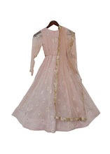 Load image into Gallery viewer, Girls Light Peach Georgette Anarkali