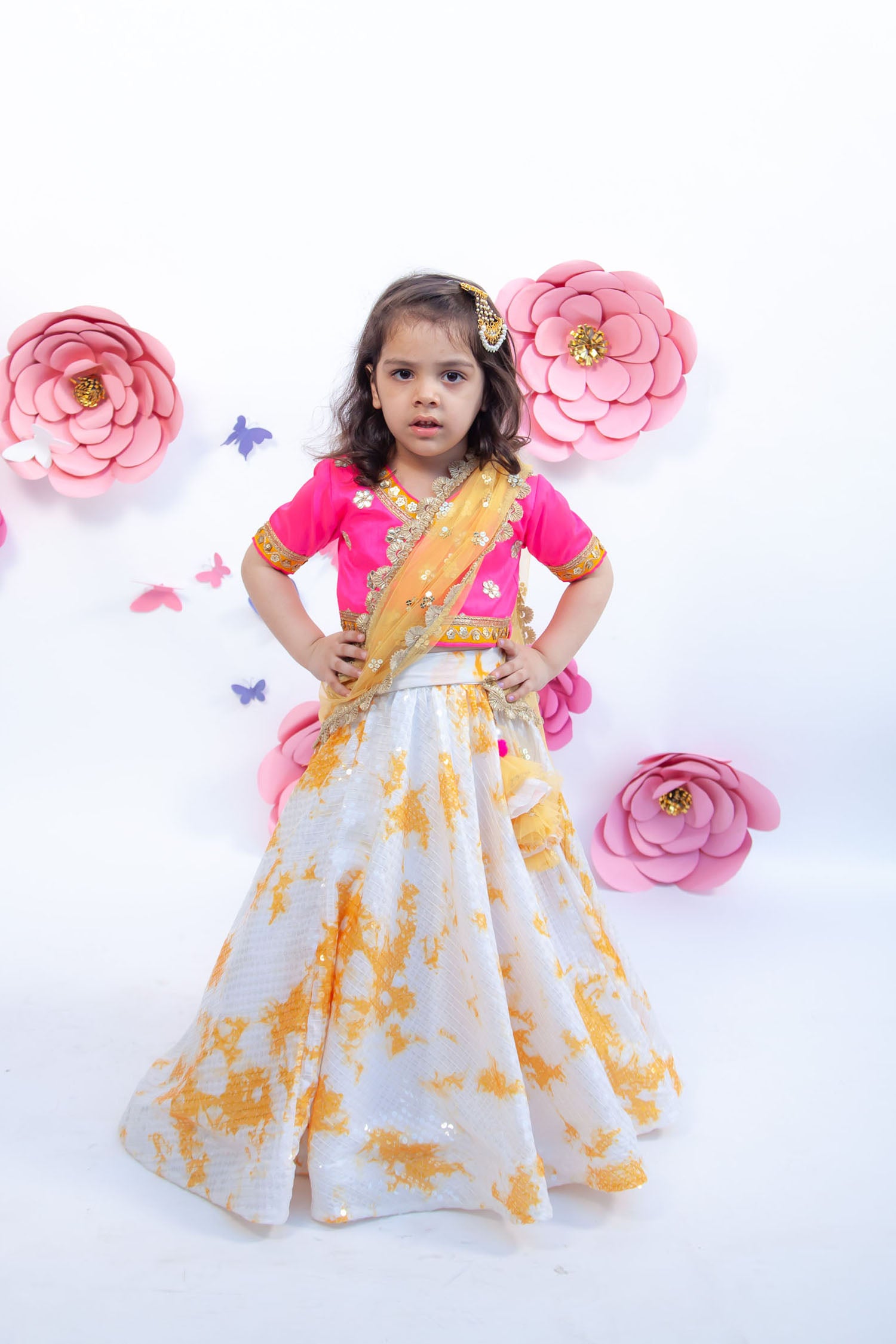 Ethnic Wear Kids Festival Dress,Girl Lehenga Choli,Designer Indian Pavada  Pattu | eBay