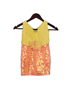 Girls Yellow & Orange Dress