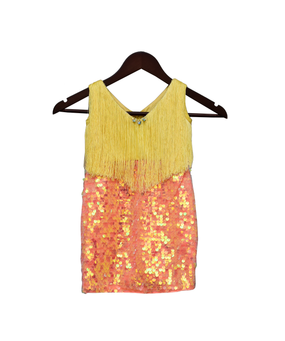 Girls Yellow & Orange Dress